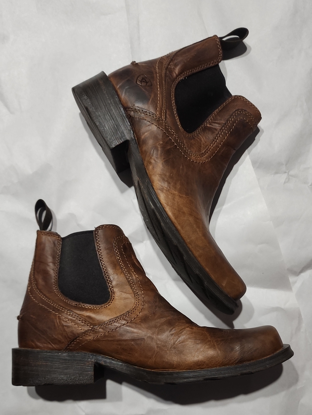 Ariat Booker Chelsea  Square Toe Western Boot Sz 10D